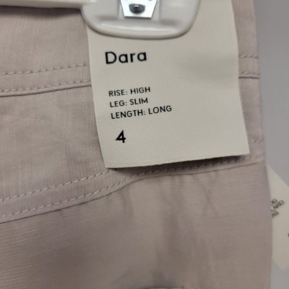 Aritzia Babaton Dara High Waist Linen Blend Pant Lilac Fog - Picture 6 of 9
